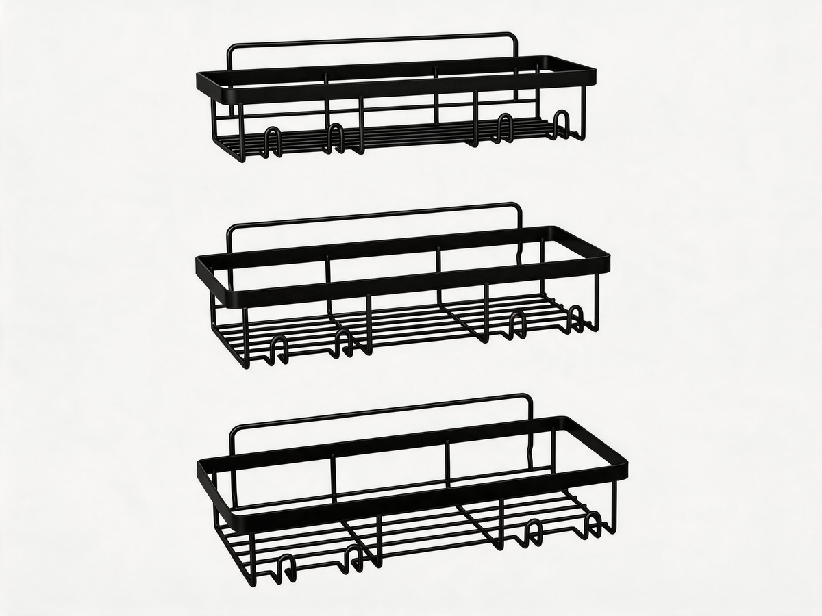 🚿 Home Essential | Metal Shower Shelf Design | Organized Bathroom Storage