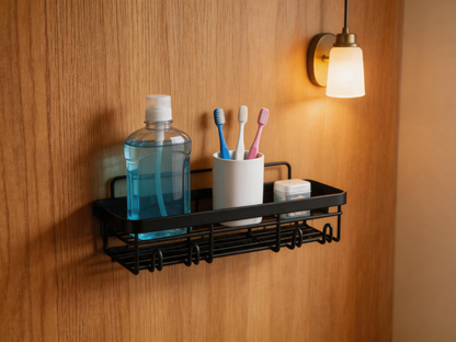 🚿 Home Essential | Metal Shower Shelf Design | Organized Bathroom Storage