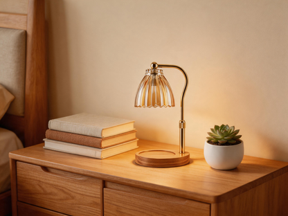 ✨ Gift-Ready | Glass Shade Aroma Warmer | Cozy Scented Room Ambience