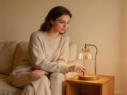 ✨ Gift-Ready | Glass Shade Aroma Warmer | Cozy Scented Room Ambience
