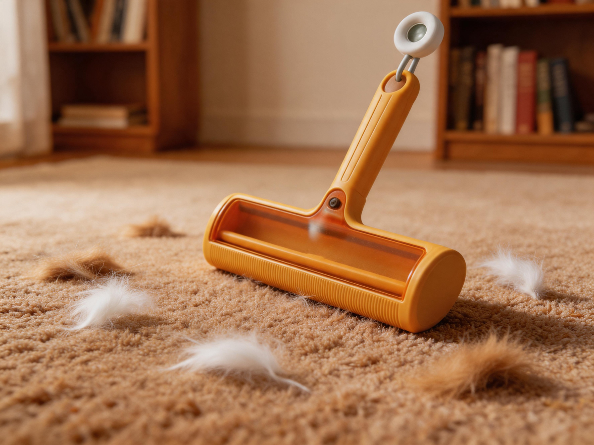 🐾 Home Essential | Reusable Pet Hair Roller Kit | Effortless Fur Cleaning Tool