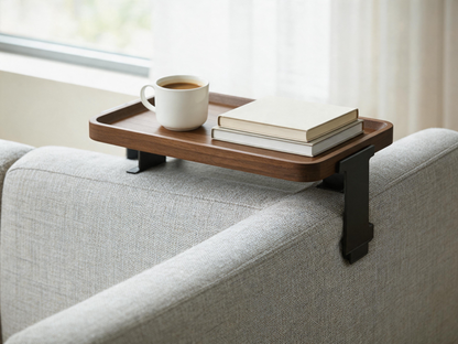 ✨ Room Upgrade | Natural Wood Tray Design | Convenient Living Room Helper