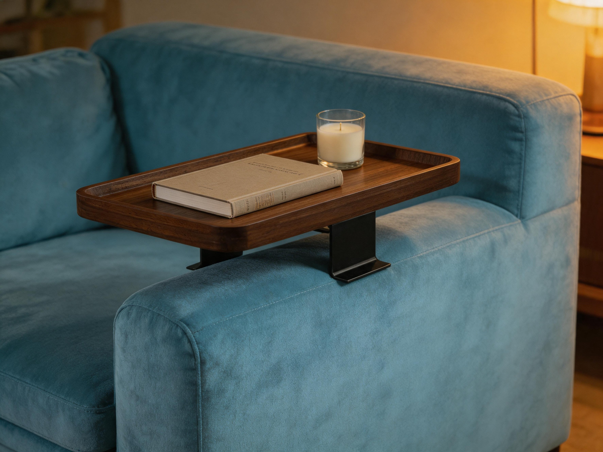 ✨ Room Upgrade | Natural Wood Tray Design | Convenient Living Room Helper