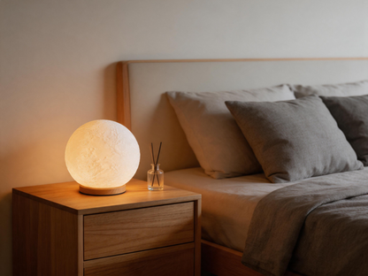 🌙 Home Essential | Realistic Moon Texture Design | Magical Night Glow Lamp