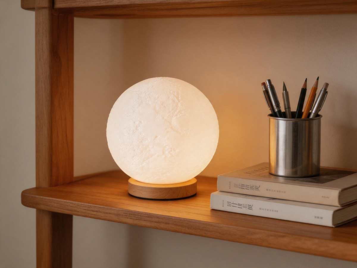 🌙 Home Essential | Realistic Moon Texture Design | Magical Night Glow Lamp