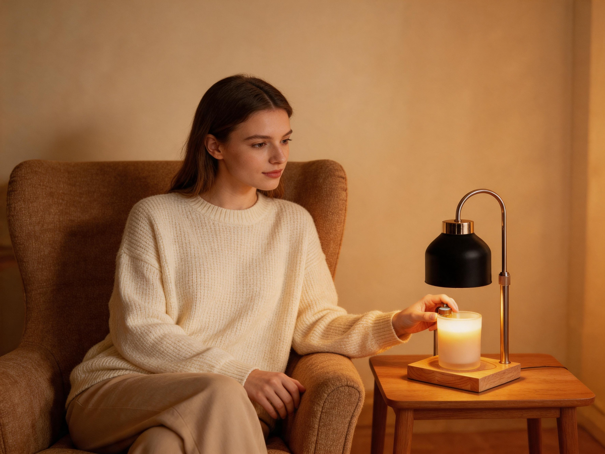 🕯 Home Essential | Elegant Wax Melting Lamp Design | Cozy Fragrance Ambience