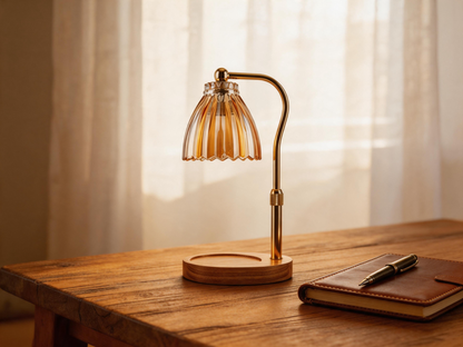 ✨ Gift-Ready | Glass Shade Aroma Warmer | Cozy Scented Room Ambience