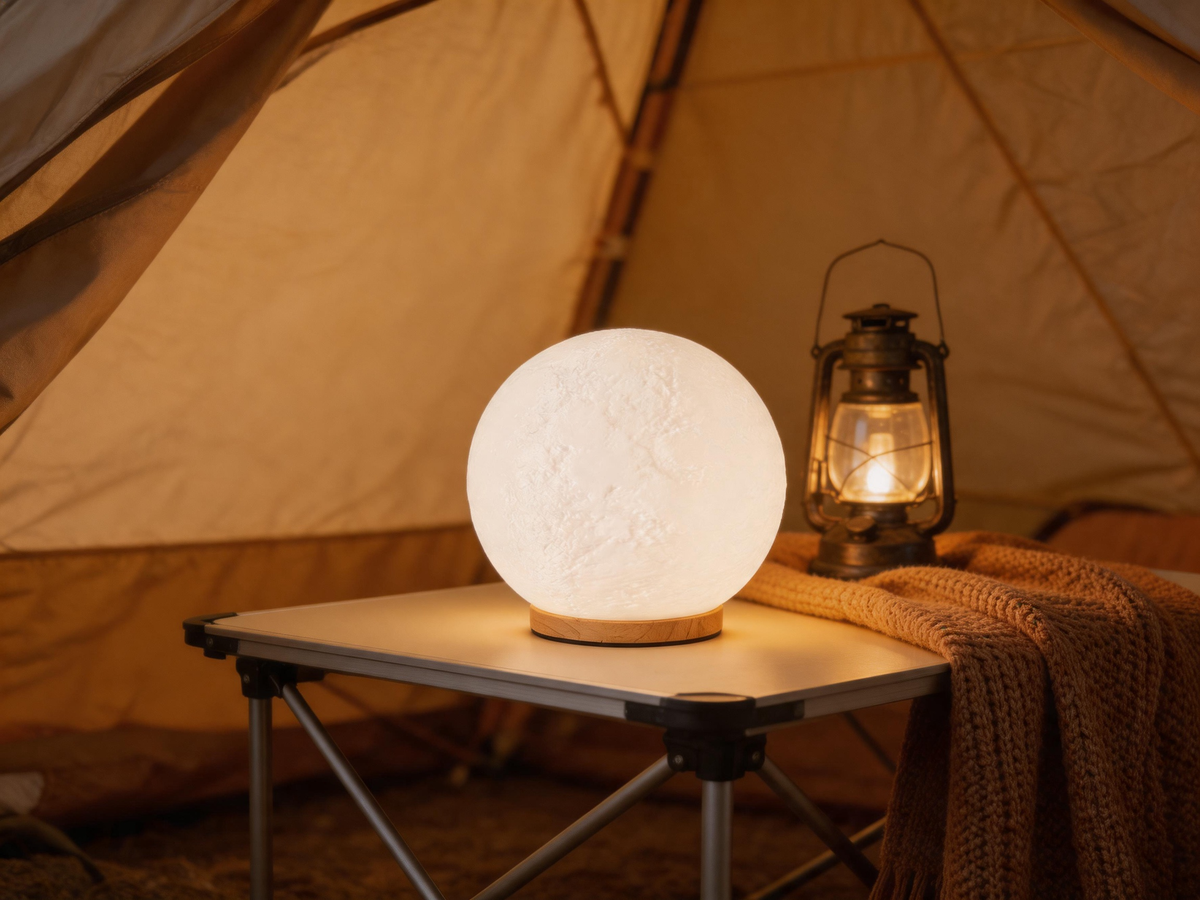 🌙 Home Essential | Realistic Moon Texture Design | Magical Night Glow Lamp