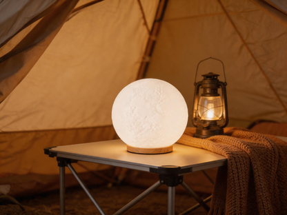 🌙 Home Essential | Realistic Moon Texture Design | Magical Night Glow Lamp